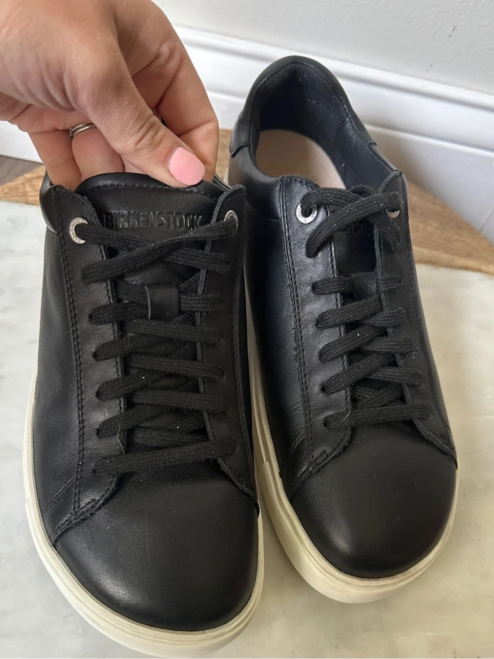 BIRKENSTOCK Bend Low Black Leather Sneakers 41